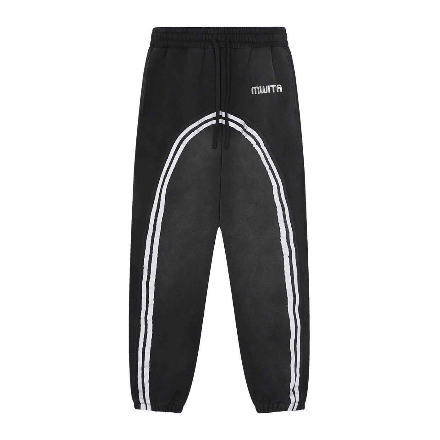 SM Track Line Sweatpants black front