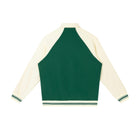 SM Varsity Baseball Jacket green back
