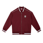 SM Varsity Zip Jacket burgundy front