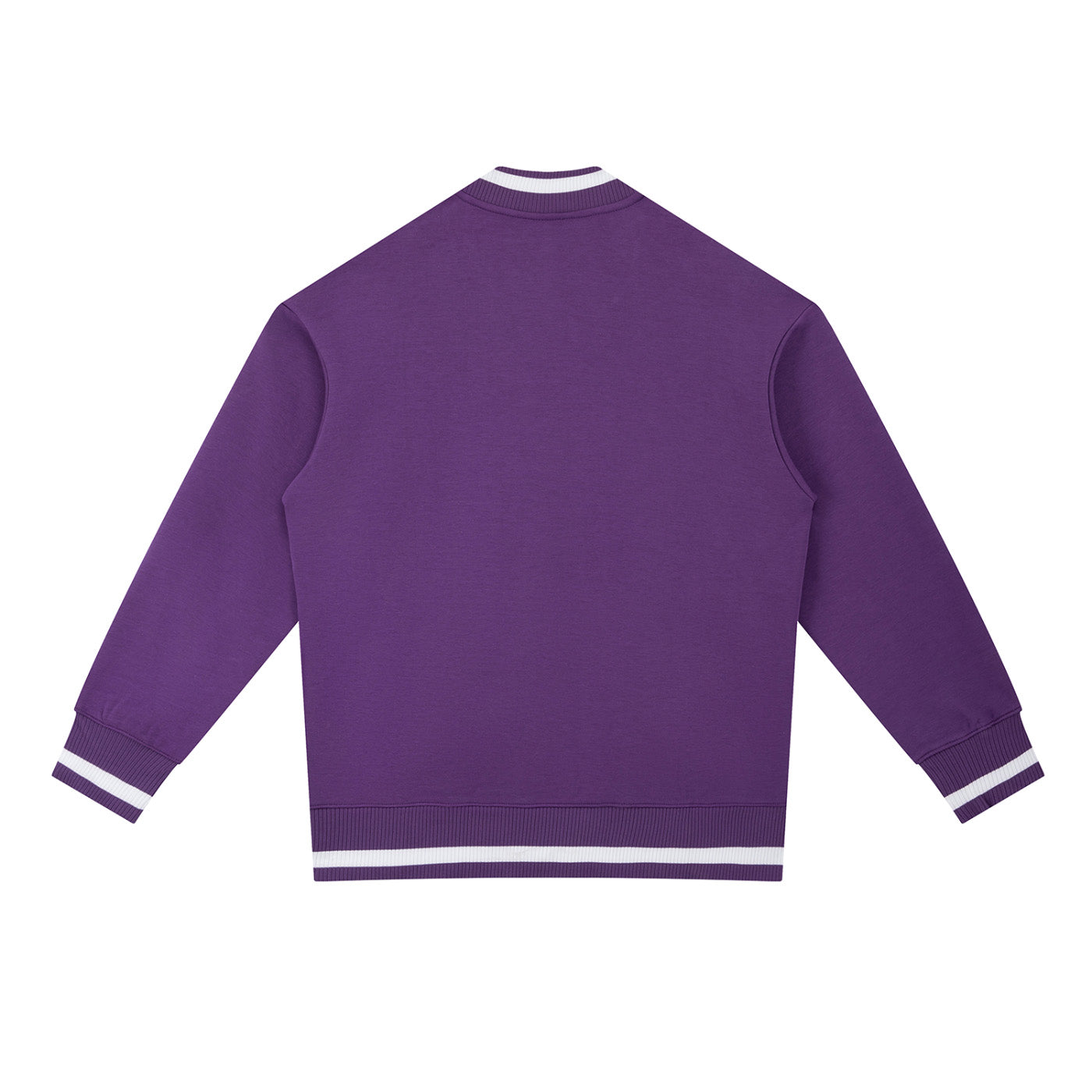 SM Varsity Zip Jacket violet back