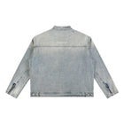 SM Vintage Wash Zip Denim Jacket back