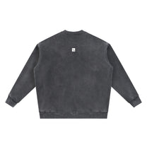 SM Sig. Vintage Zip Bomber Jacket grey back