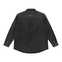 SM Washed Atelier Overshirt stone grey back