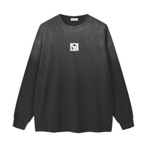 SM Washed Long Sleeve T-shirt black front