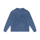 SM Acid Wash Long Sleeve T-shirt dark blue back