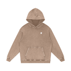 SM Sig. Acid Wash Oversized Hoodie sand front