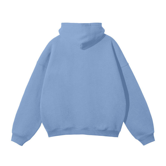 SM Sig. Fleece Hoodie light blue back