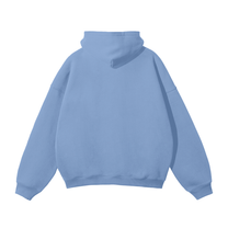 SM Sig. Fleece Hoodie light blue back