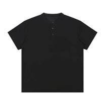 SM Sig. Henley T-shirt black front