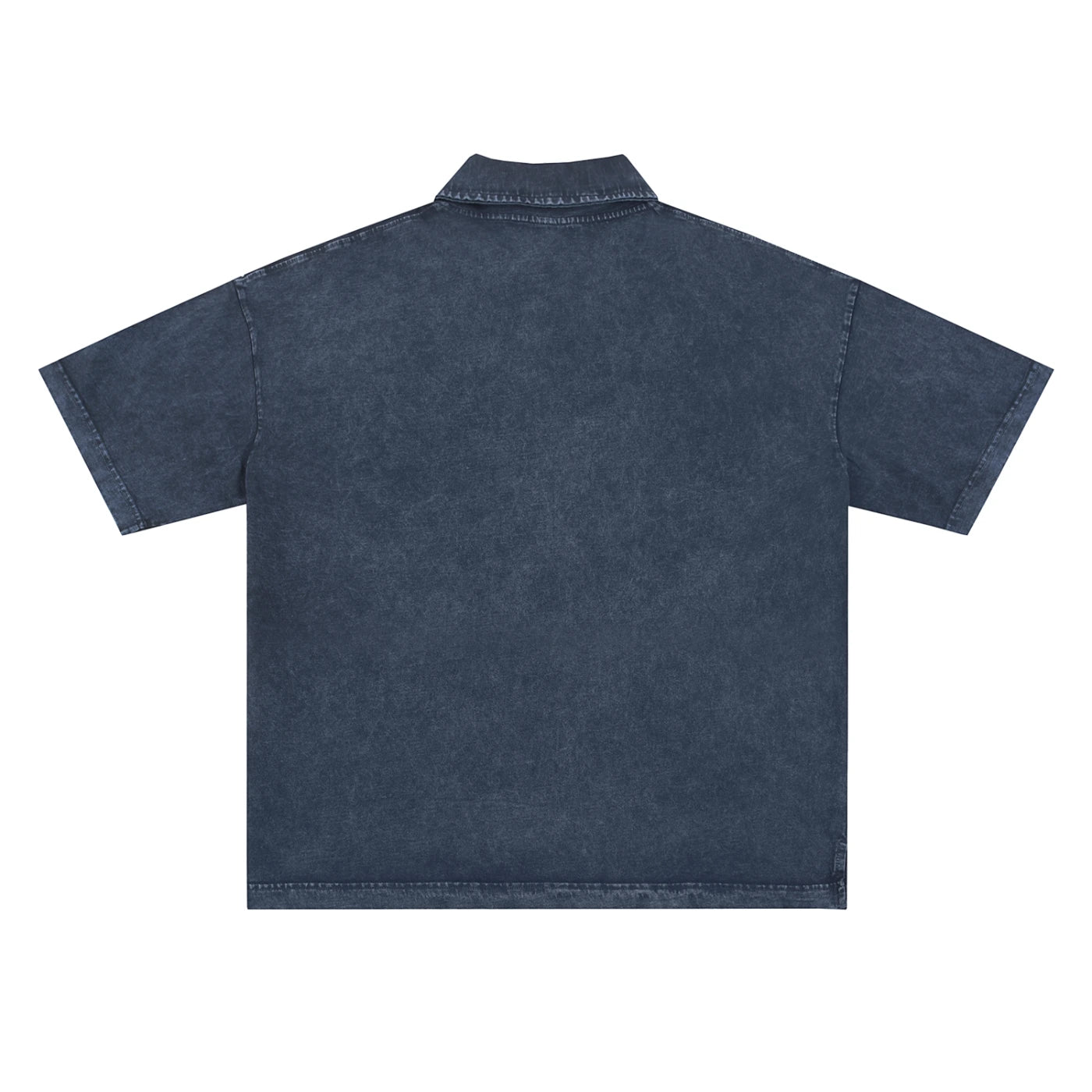 SM Sig. Snow Washed Polo T-shirt blue back