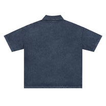 SM Sig. Snow Washed Polo T-shirt blue back