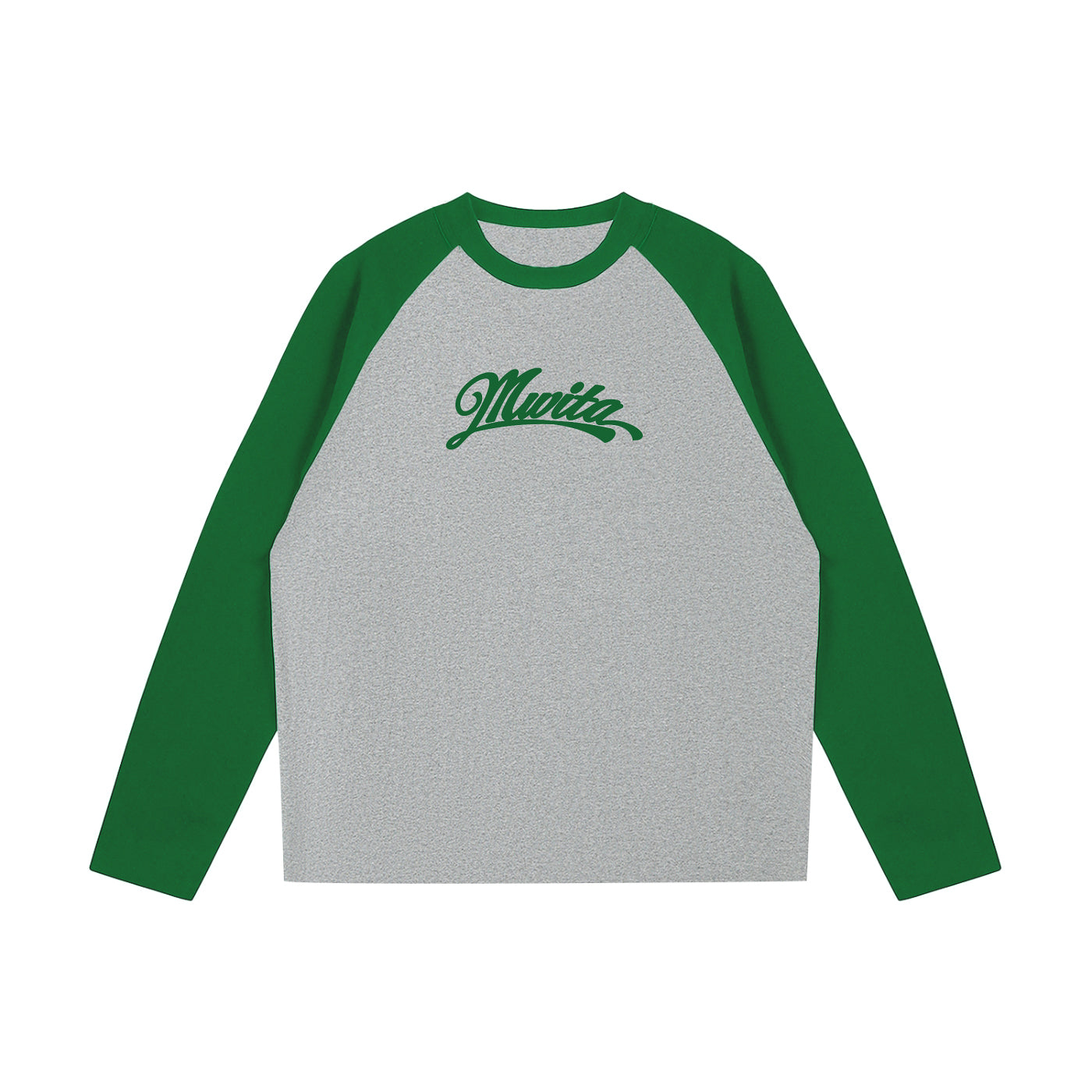 SM Retro Raglan Long-Sleeve T-shirt grey front