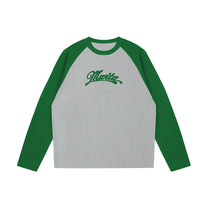 SM Retro Raglan Long-Sleeve T-shirt grey front