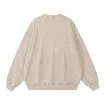 SM Acid Wash Sweatshirt beige back