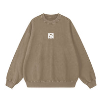 SM Acid Wash Sweatshirt brown front