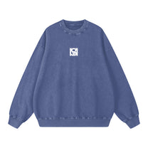 SM Acid Wash Sweatshirt blue front