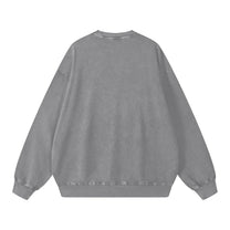 SM Acid Wash Sweatshirt grey back
