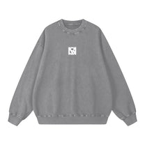 SM Acid Wash Sweatshirt grey front