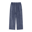 SM Acid Wash Trousers denim blue front