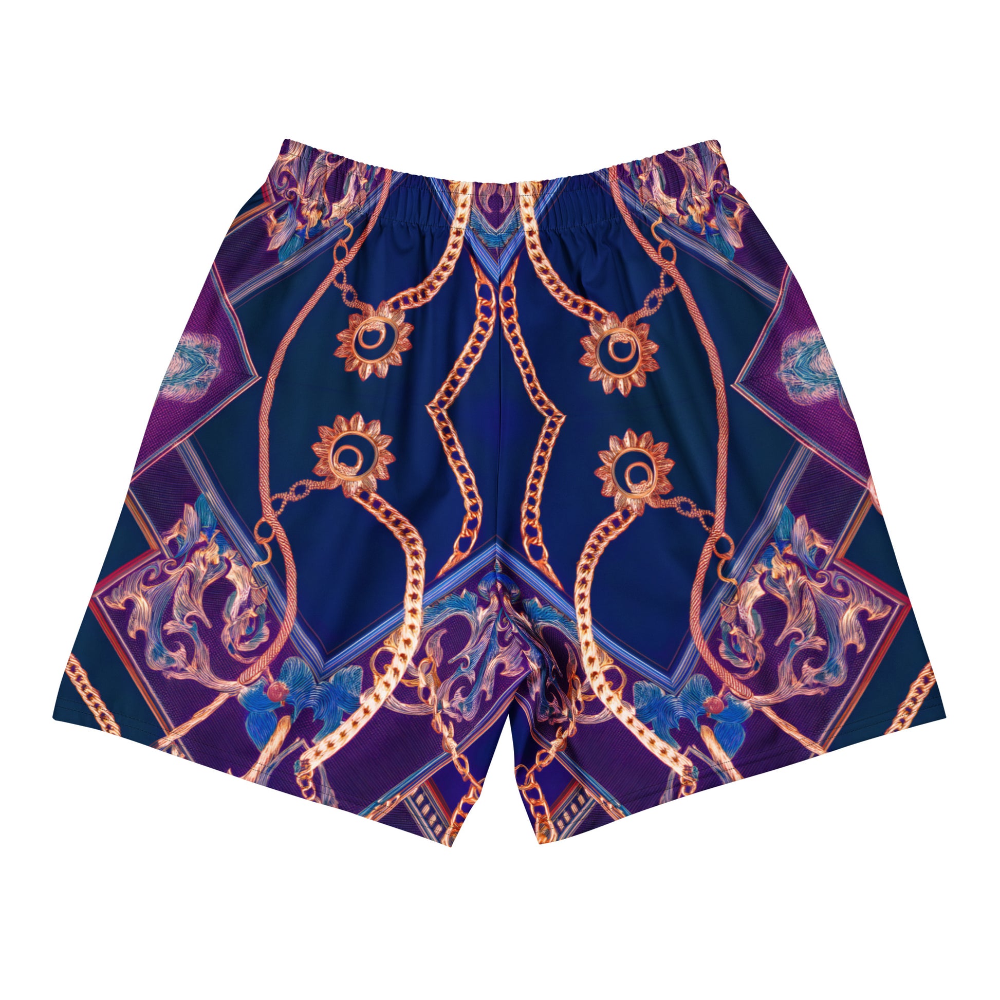 SM Gilded Waves Shorts violet back