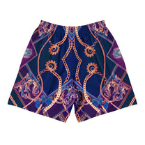 SM Gilded Waves Shorts violet back