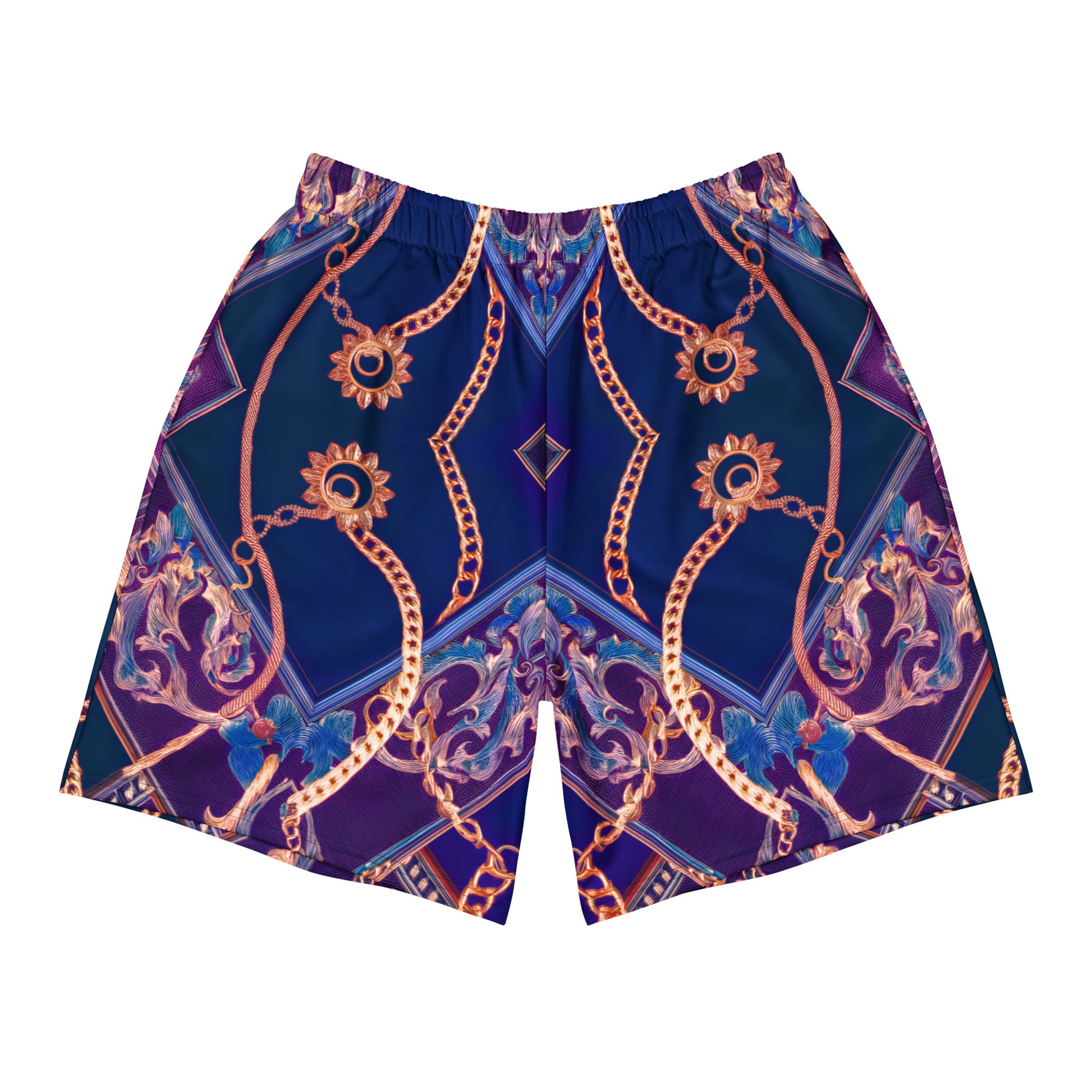 SM Gilded Waves Shorts violet front