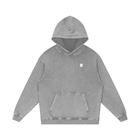 SM Sig. Acid Wash Oversized Hoodie grey front