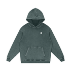 SM Sig. Acid Wash Oversized Hoodie dark green front