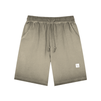 SM Sig. Reverse Dyed Shorts stone grey front