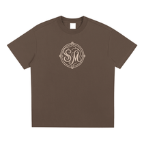 SM Emblem T-shirt brown front