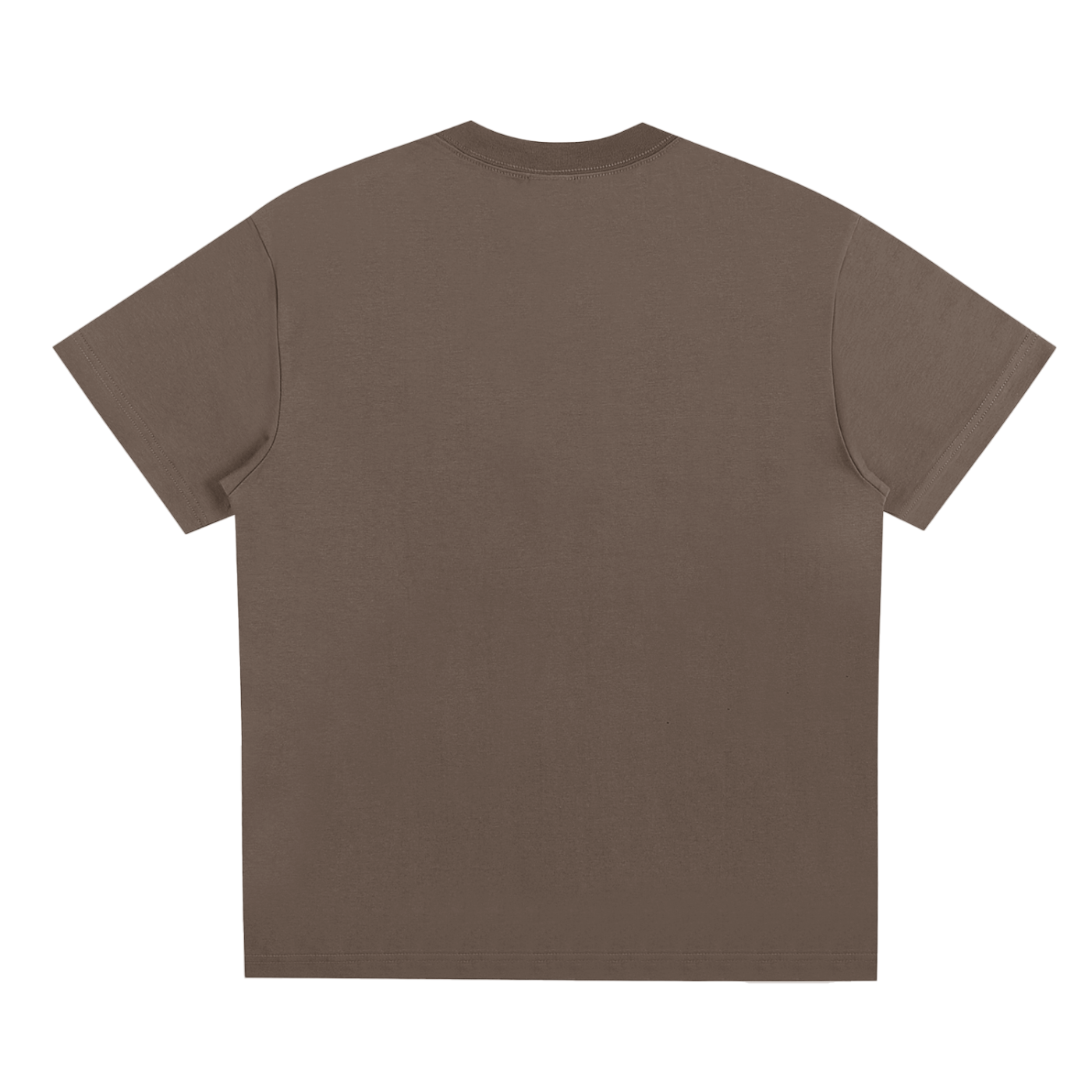 SM Emblem T-shirt brown back