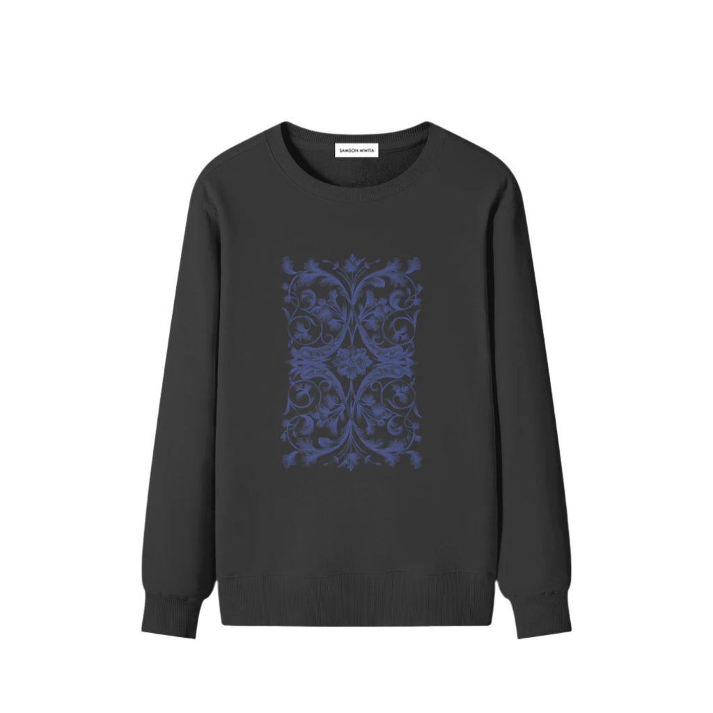 SM Baroque Bloom Sweatshirt black front