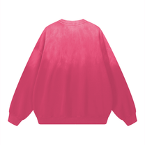 SM Monkey Wash Sweatshirt hot pink back
