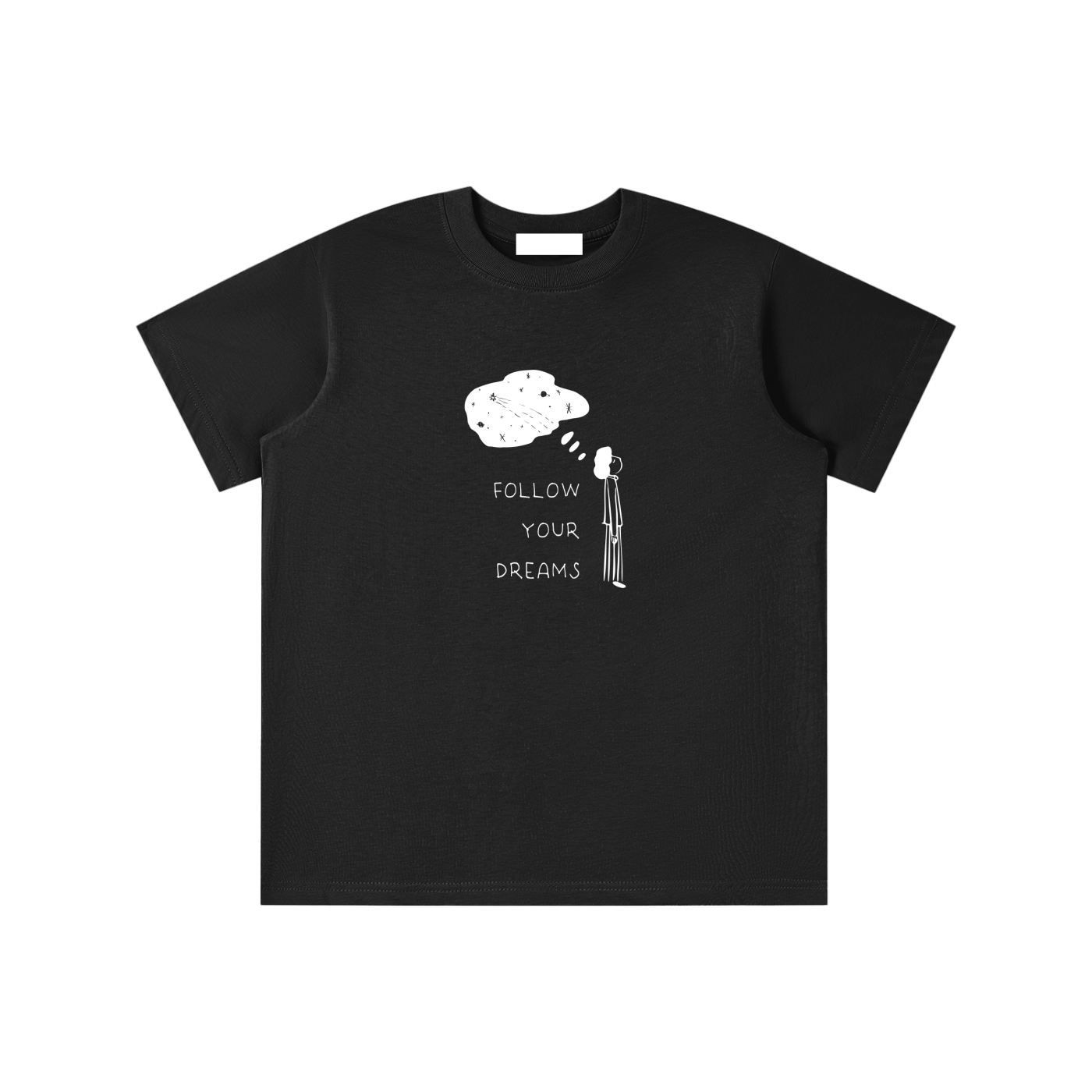 SM Follow Your Dreams Kids T-shirt black front