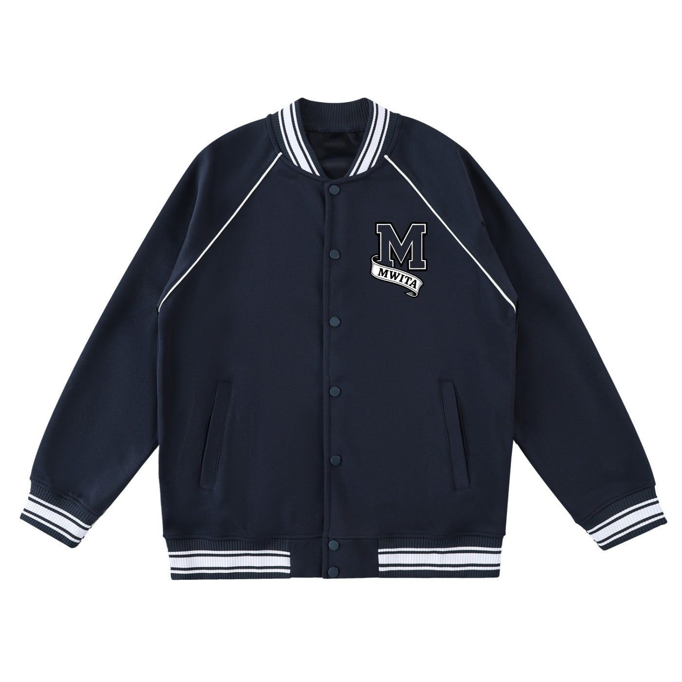 SM Varsity Jacket navy front