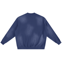 SM Sunfade Fleeced Sweatshirt oxford navy back