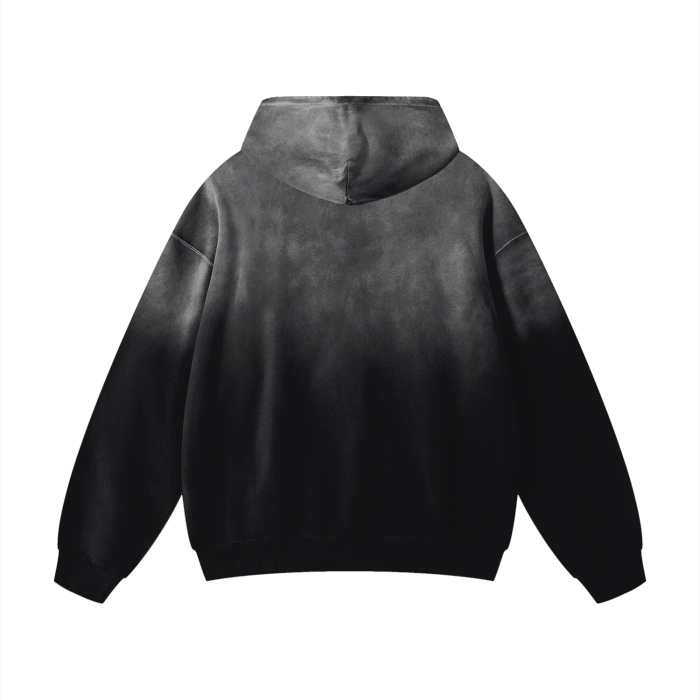 SM Monkey Wash Hoodie black back