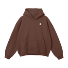 SM Sig. Fleece Hoodie coffee front