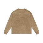 SM Acid Wash Long Sleeve T-shirt honey peach back