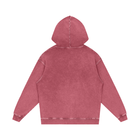 SM Sig. Acid Wash Oversized Hoodie maroon back