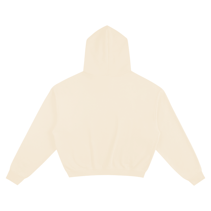 SM Sig. Boxy Hoodie light apricot back