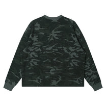 SM Script Camo Long Sleeve T-shirt green back