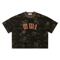 SM Script Camo T-shirt green front