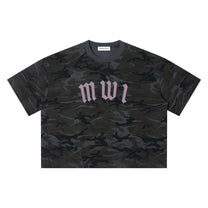 SM Script Camo T-shirt heavy metal front