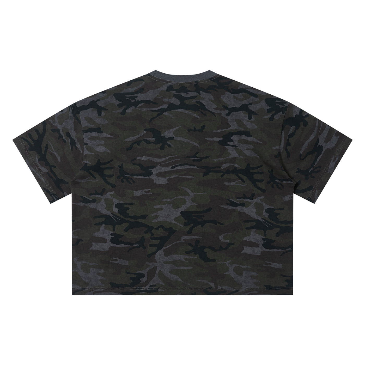 SM Script Camo T-shirt heavy metal back