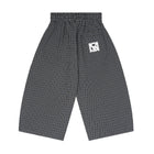 SM Plaid Capri Shorts black back