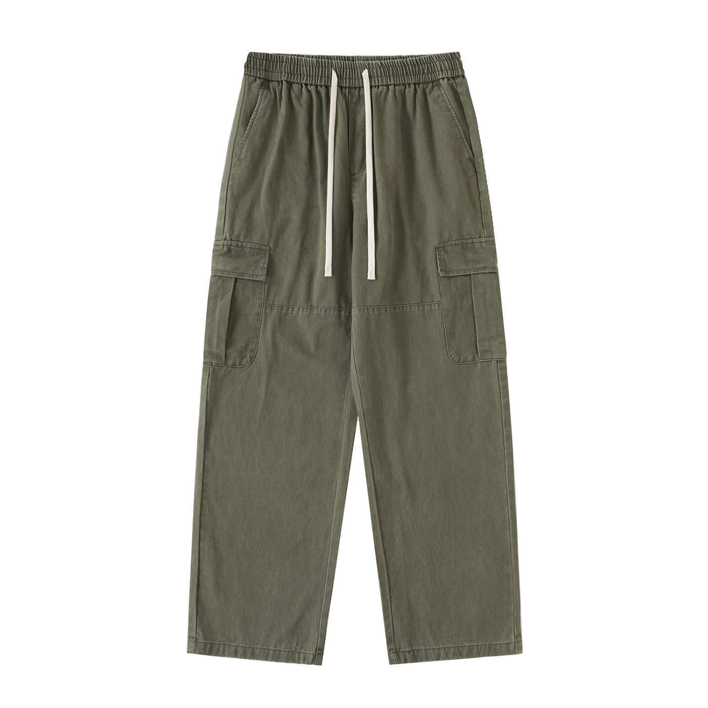 SM Eternal Fleur Straight Leg Cargo Pants khaki green front