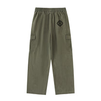 SM Eternal Fleur Straight Leg Cargo Pants khaki green back