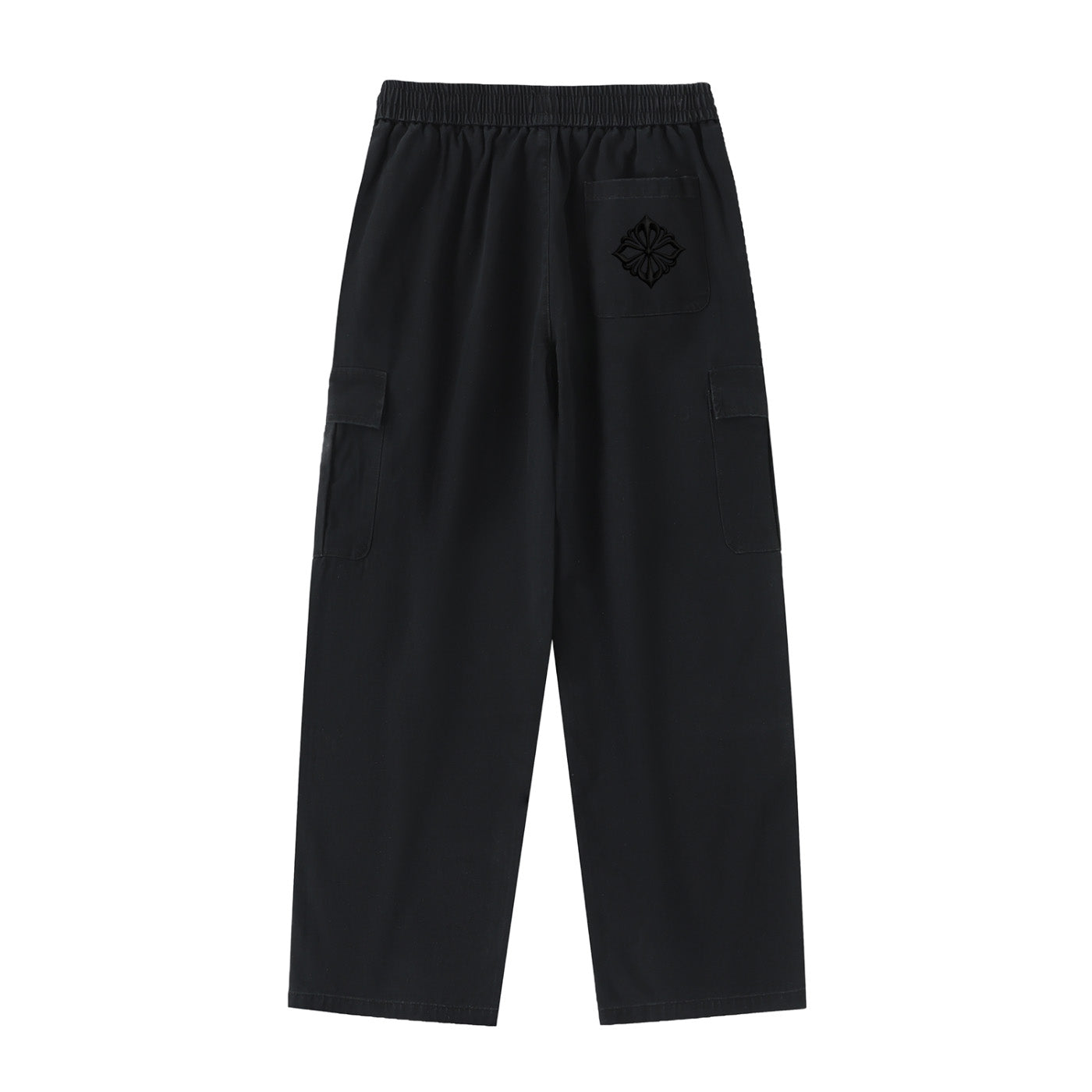 SM Eternal Fleur Straight Leg Cargo Pants black back