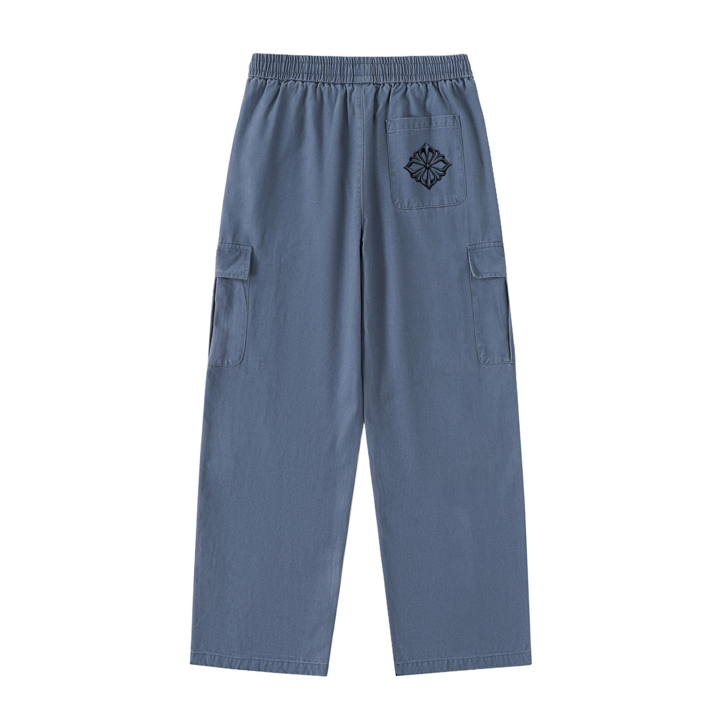 SM Eternal Fleur Straight Leg Cargo Pants blue back